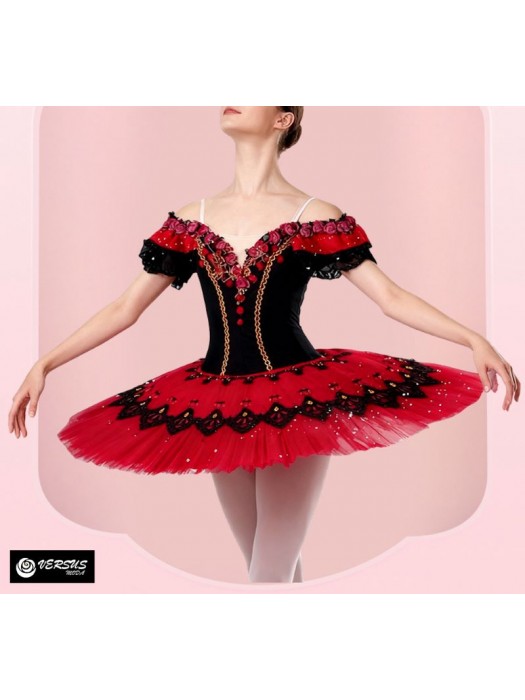 Vestito Tutù Piatto Saggio Danza Donna Bambina Carmen Kitri Tutu DANC274